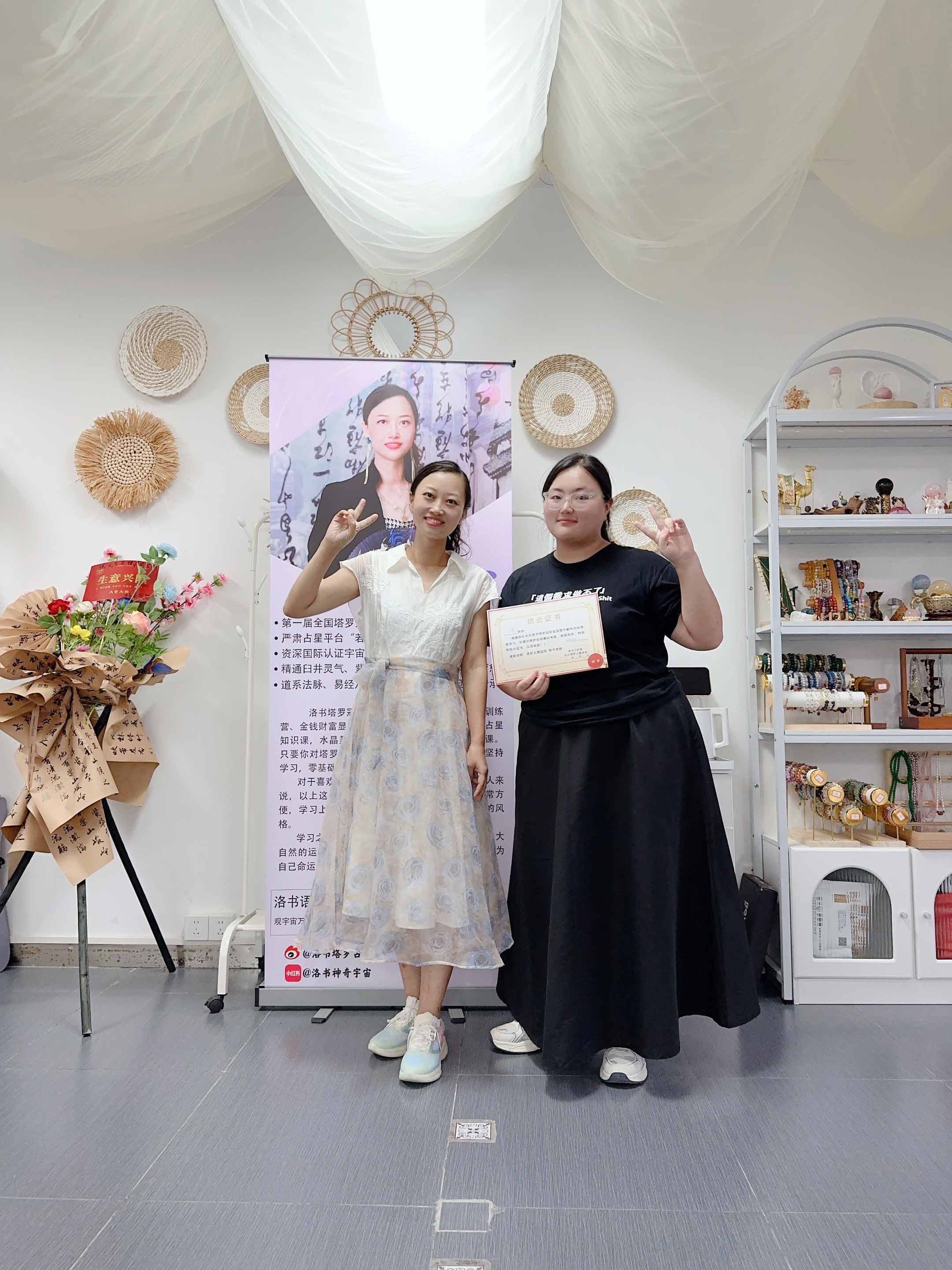 August 2024 photo of Luo Shu and students